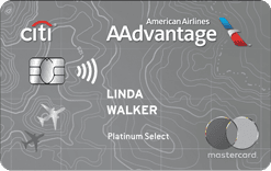 Citi® / AAdvantage® Platinum Select® World Elite Mastercard® 卡面