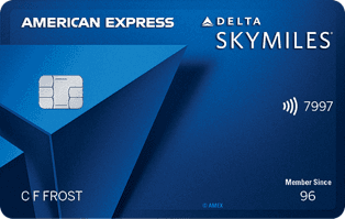 Delta SkyMiles Blue American Express Card 卡面
