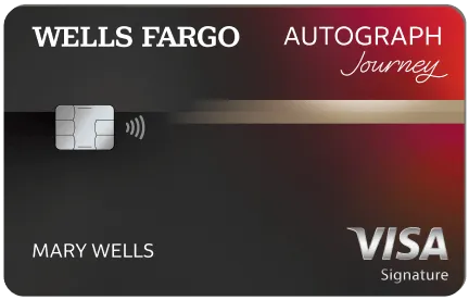 Wells Fargo Autograph Journey Visa Signature Card 卡面