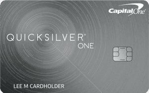 Capital One QuicksilverOne Cash Rewards Credit Card 卡面