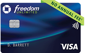 Chase Freedom Unlimited 卡面