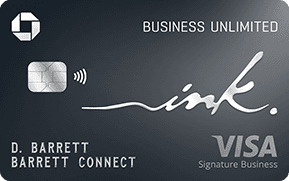 Chase Ink Business Unlimited Credit Card 卡面